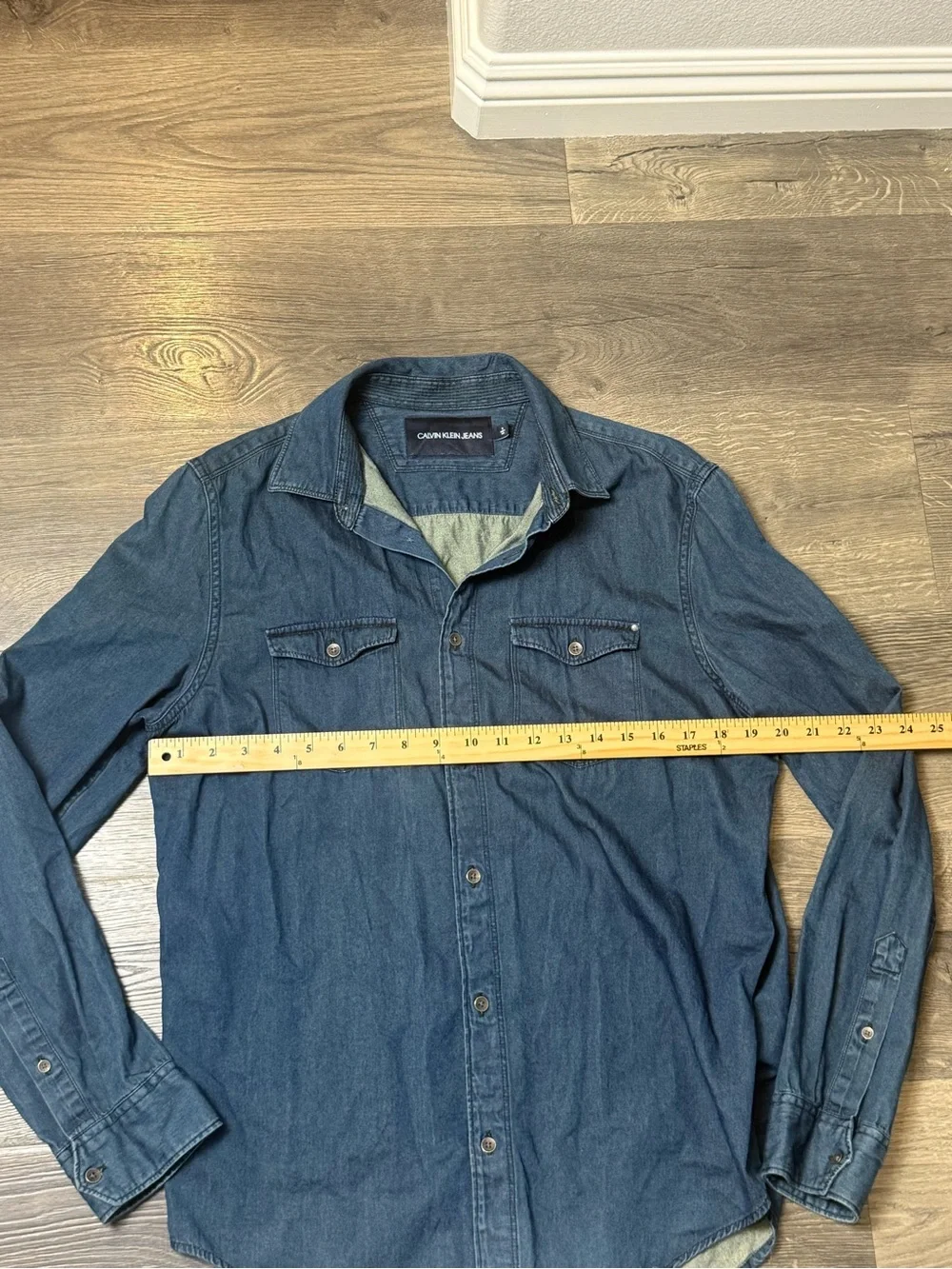 Calvin Klein Denim Button-Up Shirt